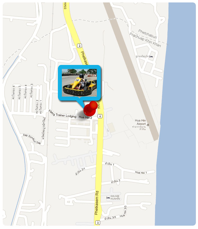 go-kart hua hin map