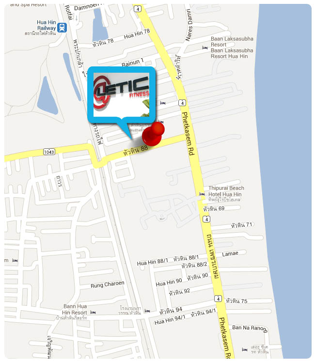 lectic fitness hua hin map